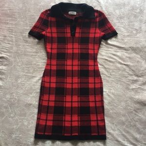 Red Plaid Dress